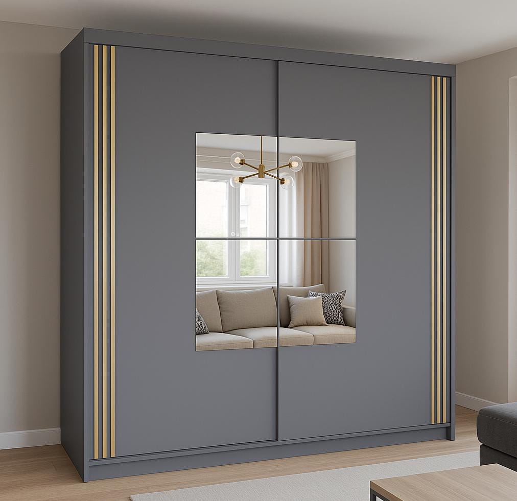 Messina 2 Doors Sliding Wardrobe