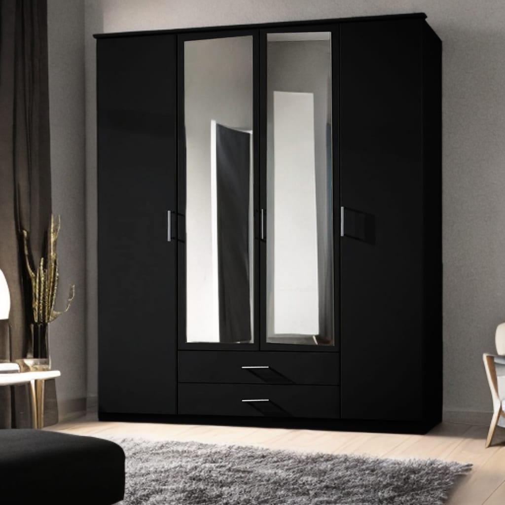 Verona 4 Doors Wardrobe With Drawers