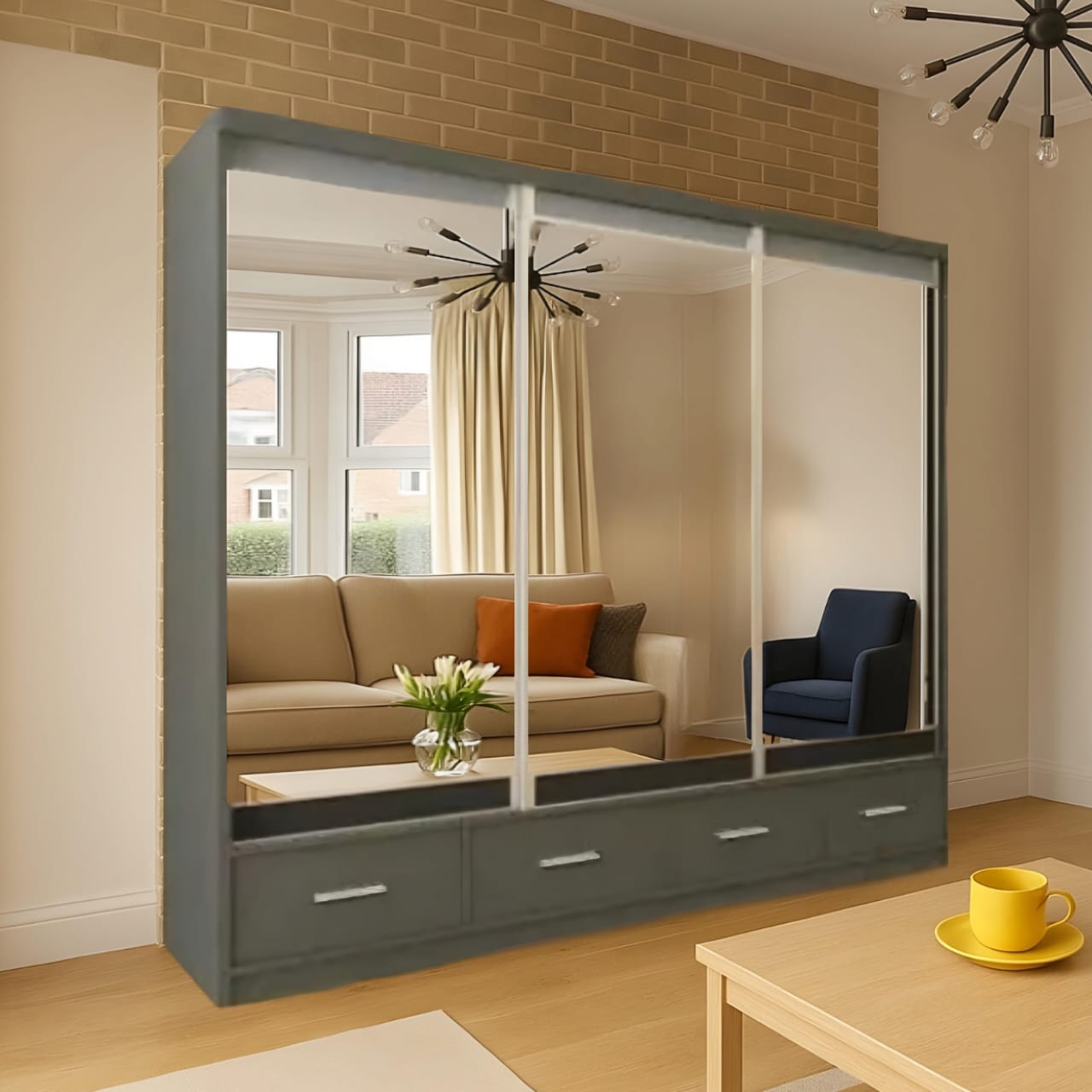 Mirovia 2 & 3 Doors Sliding Wardrobe