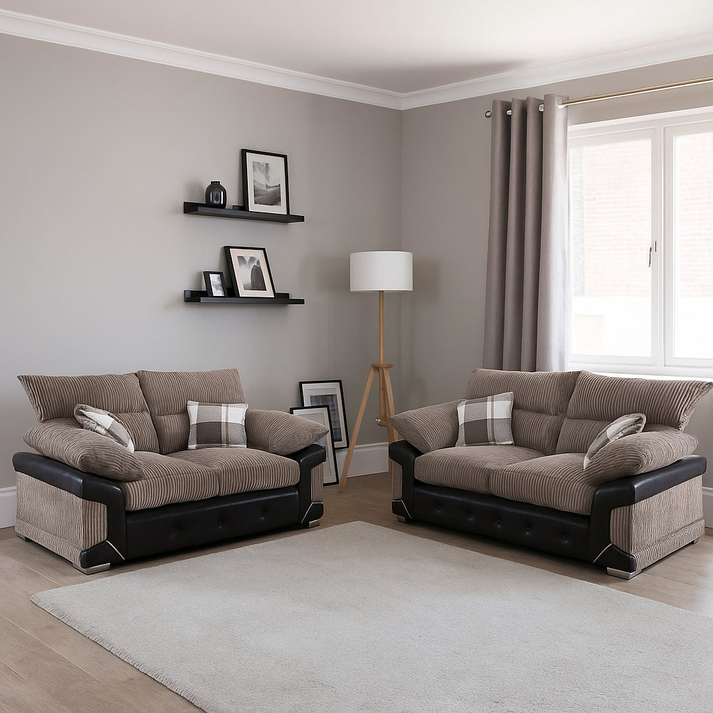CUBIQ Corner and 3+2 Sofa Set