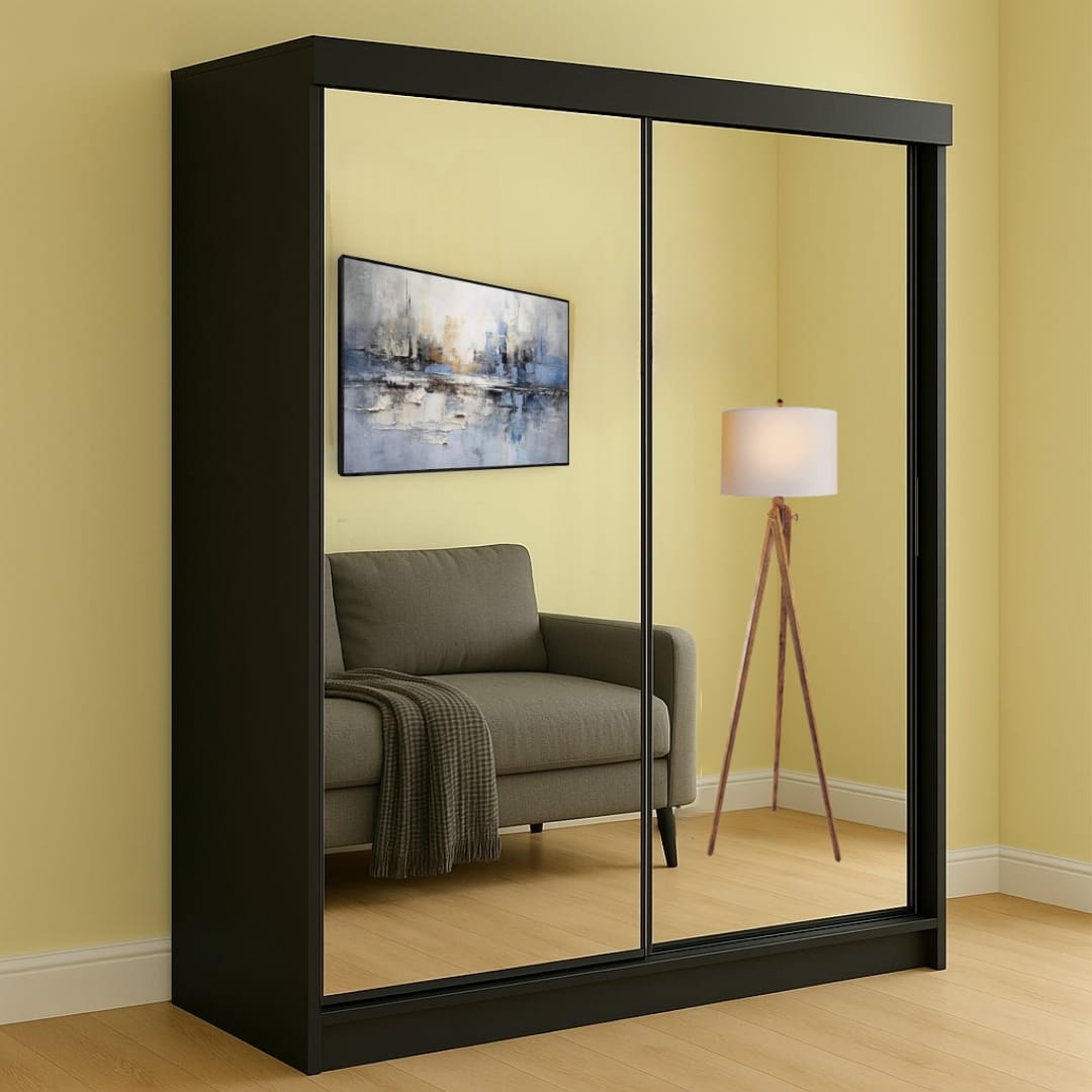 Florence 2 Doors With Inside Drawers Sliding Wardrobe