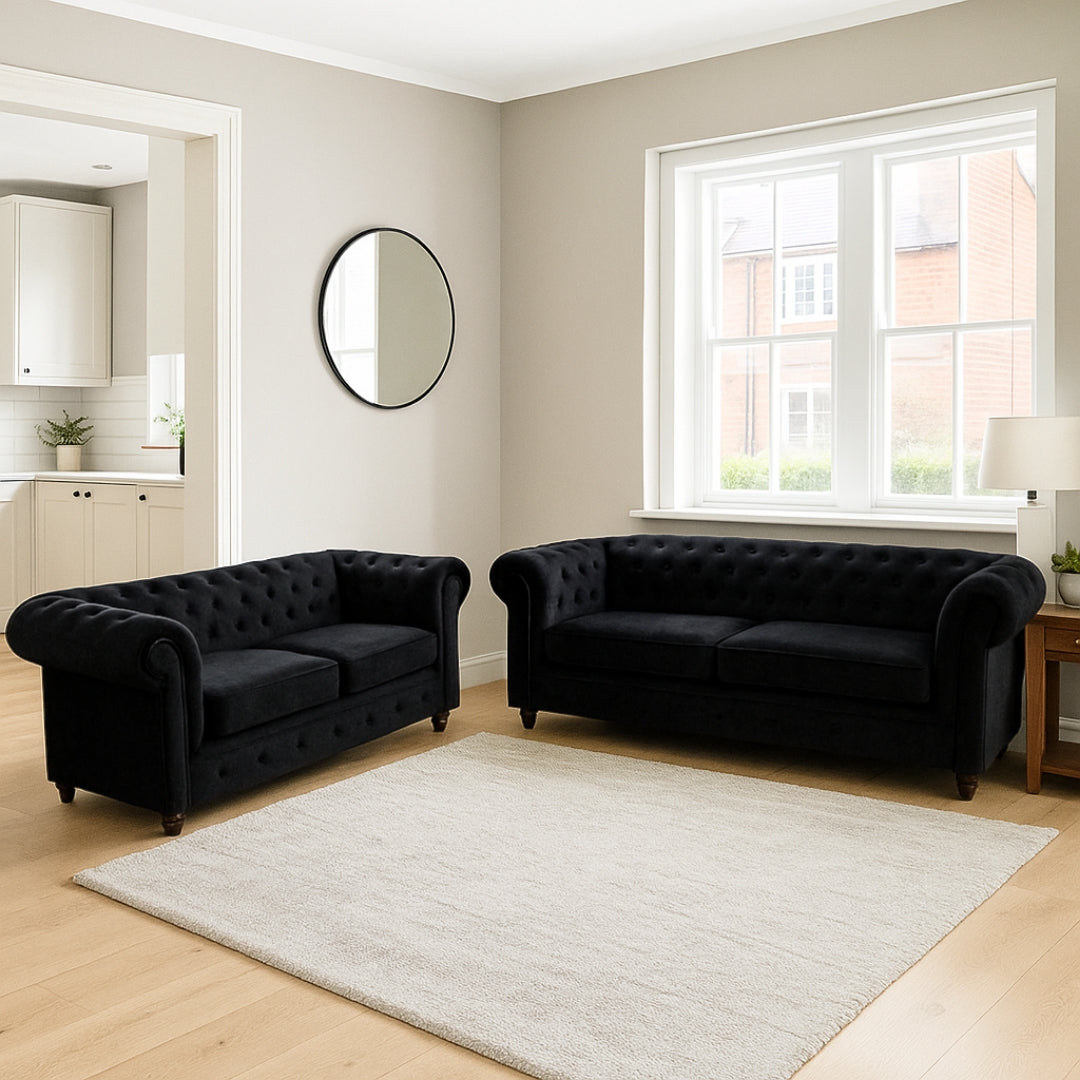 FURNIQ Chesterfield 3+2 Sofa Set
