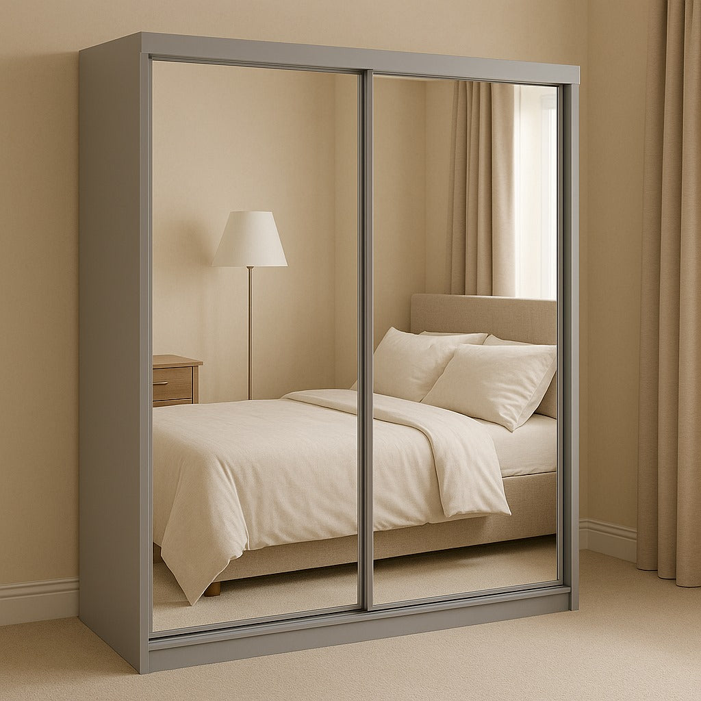 Florence 2 Doors With Inside Drawers Sliding Wardrobe