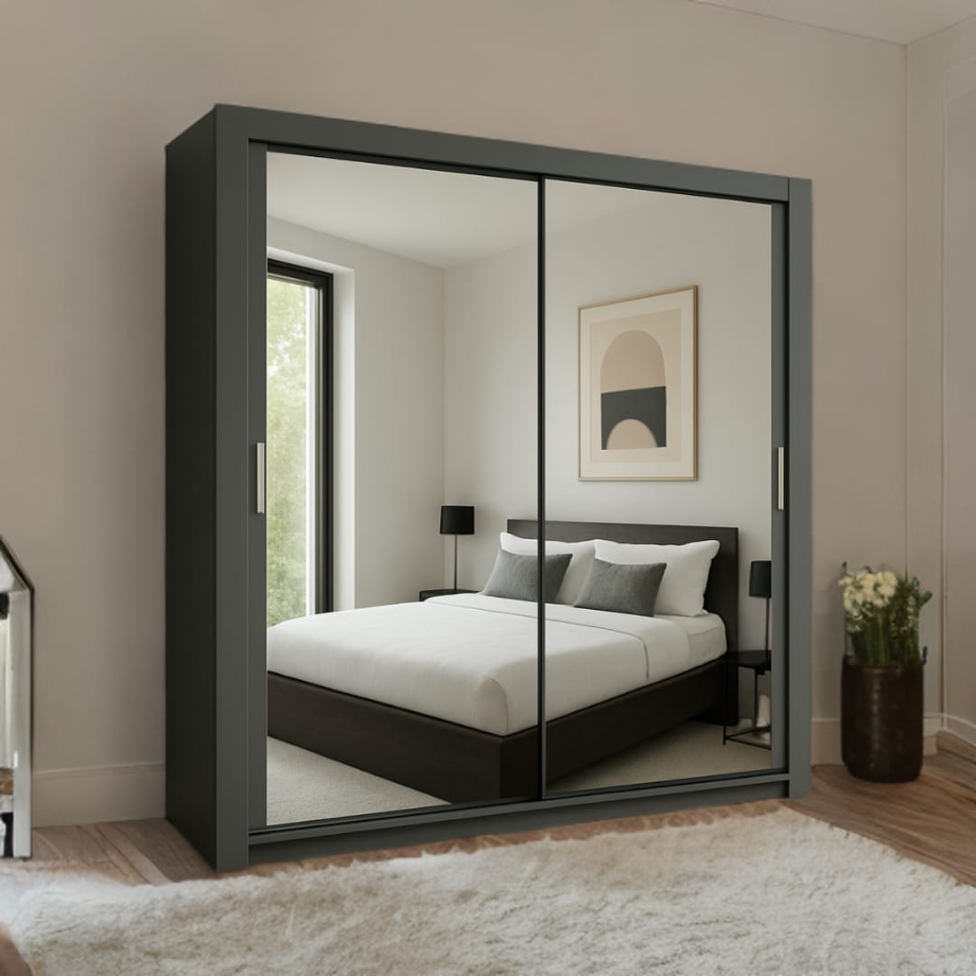 Crystallo 2 & 3 Doors Sliding Wardrobe