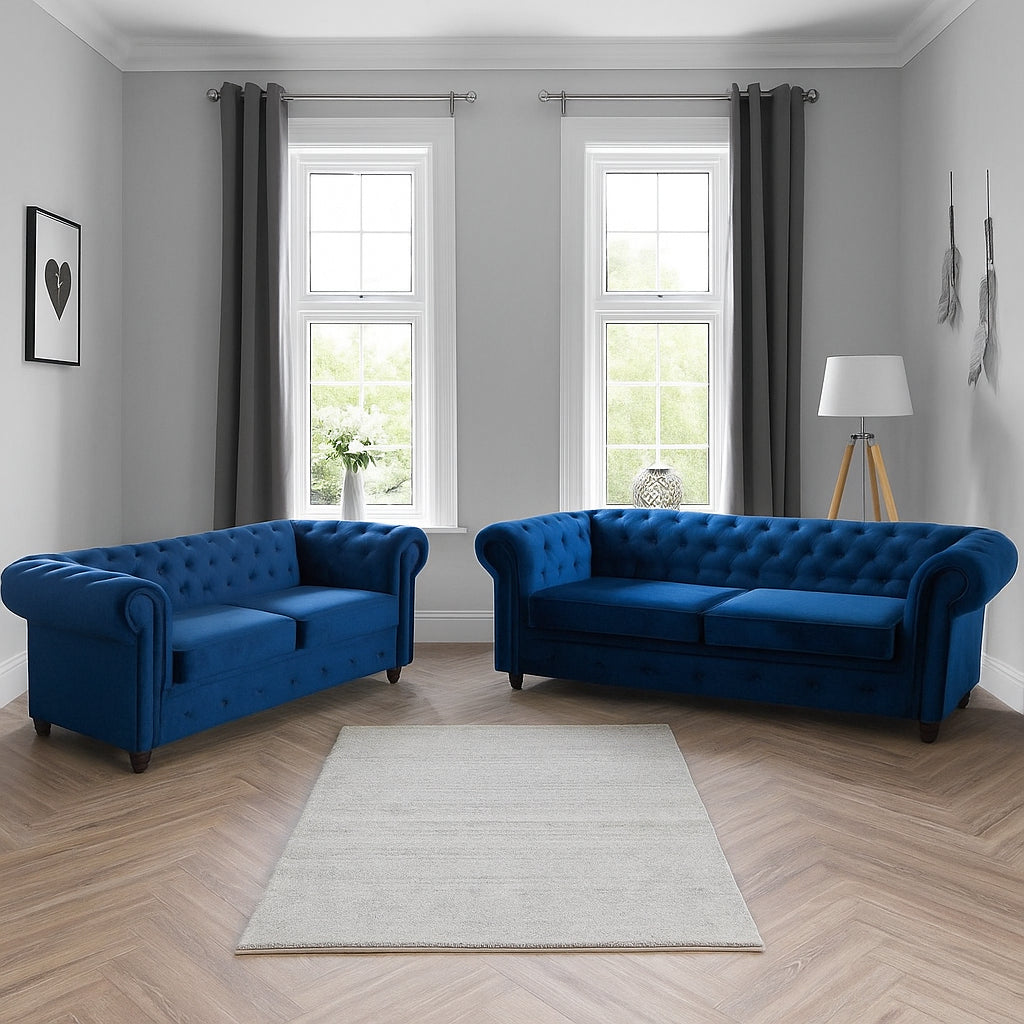 FURNIQ Chesterfield 3+2 Sofa Set