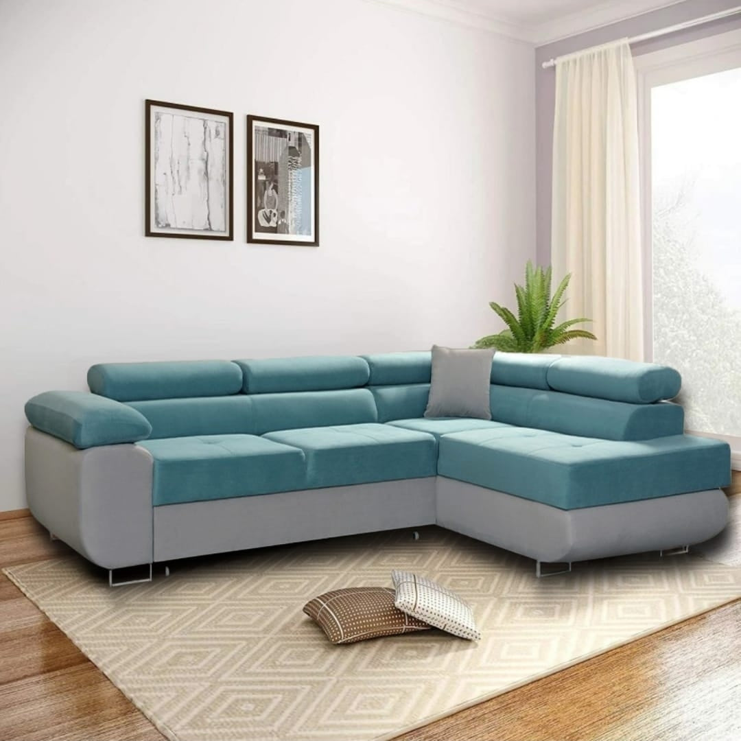 SITVO L SHAPE CORNER SOFA BED (With Storage Capacity)