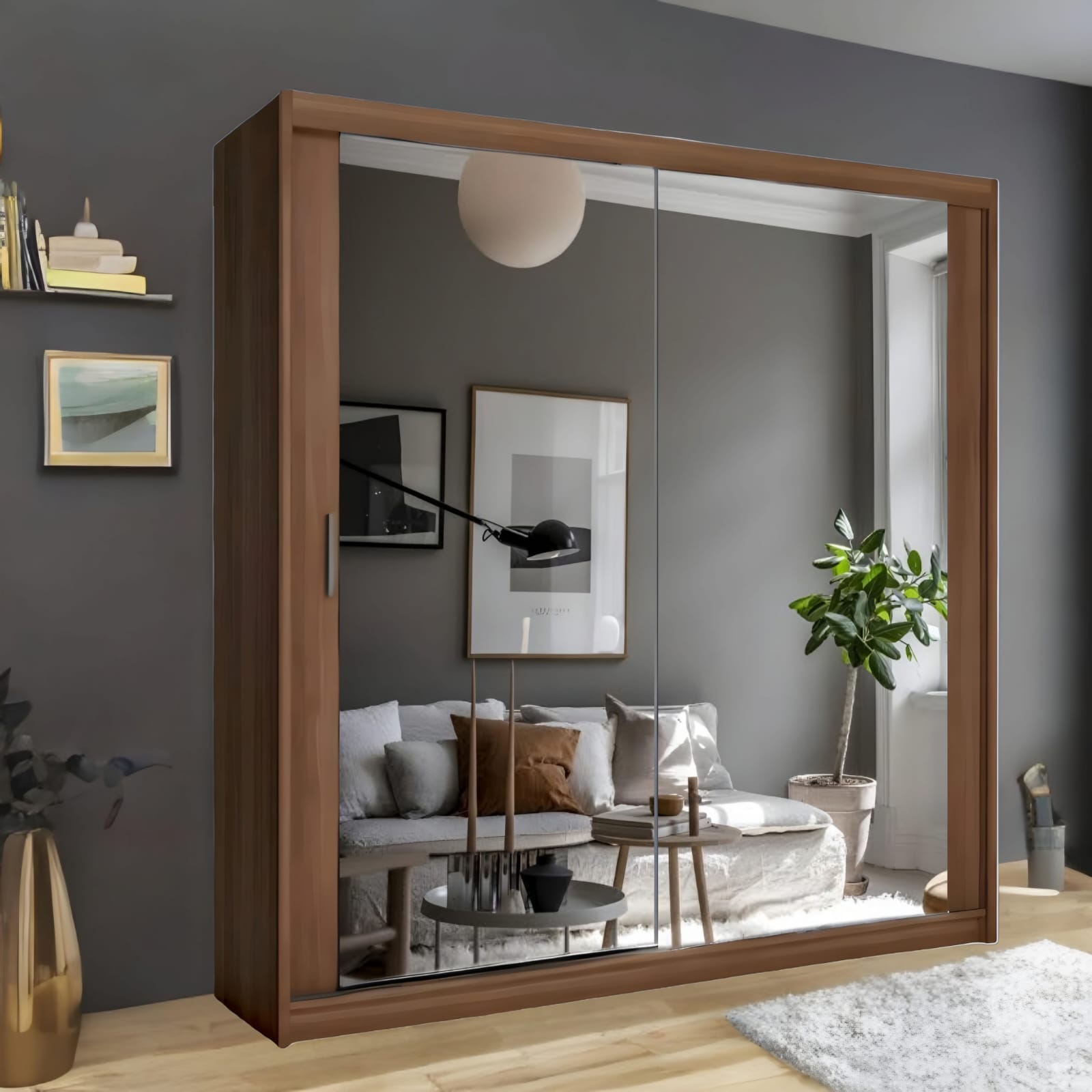 Crystallo 2 & 3 Doors Sliding Wardrobe
