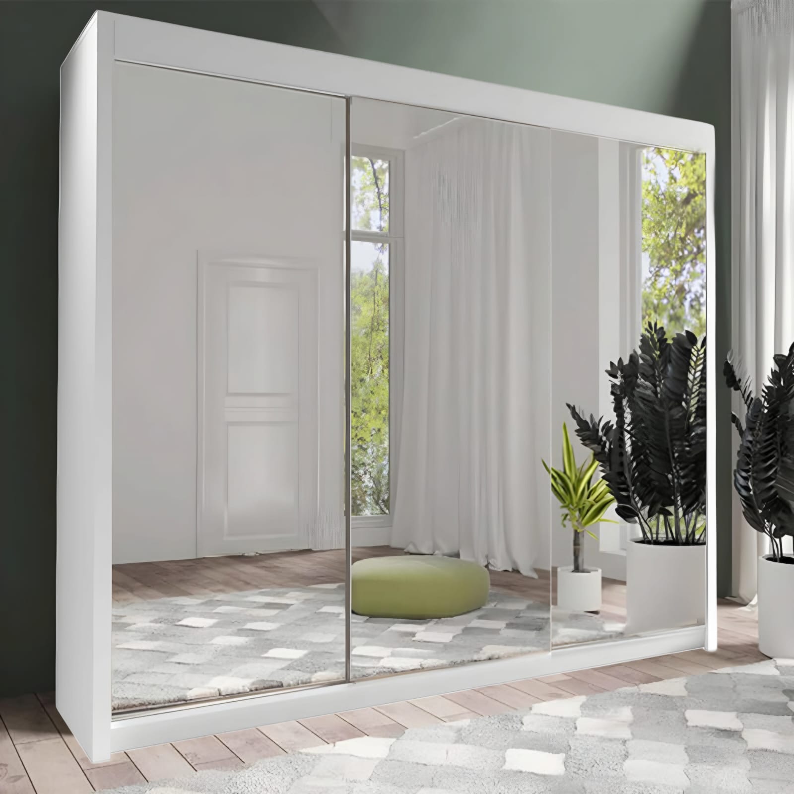 Crystallo 2 & 3 Doors Sliding Wardrobe