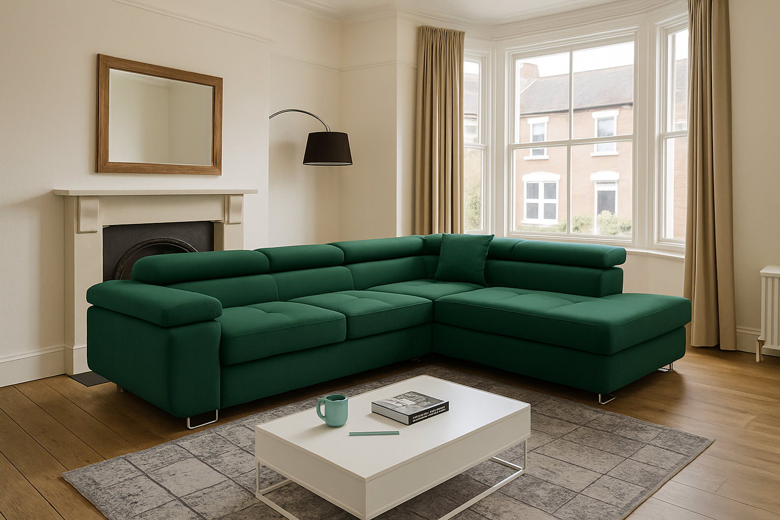 SITVO L SHAPE CORNER SOFA BED (With Storage Capacity)