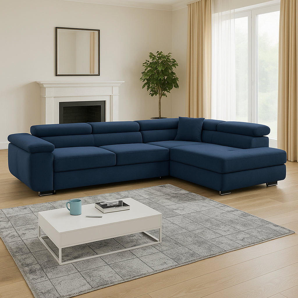 SITVO L SHAPE CORNER SOFA BED (With Storage Capacity)