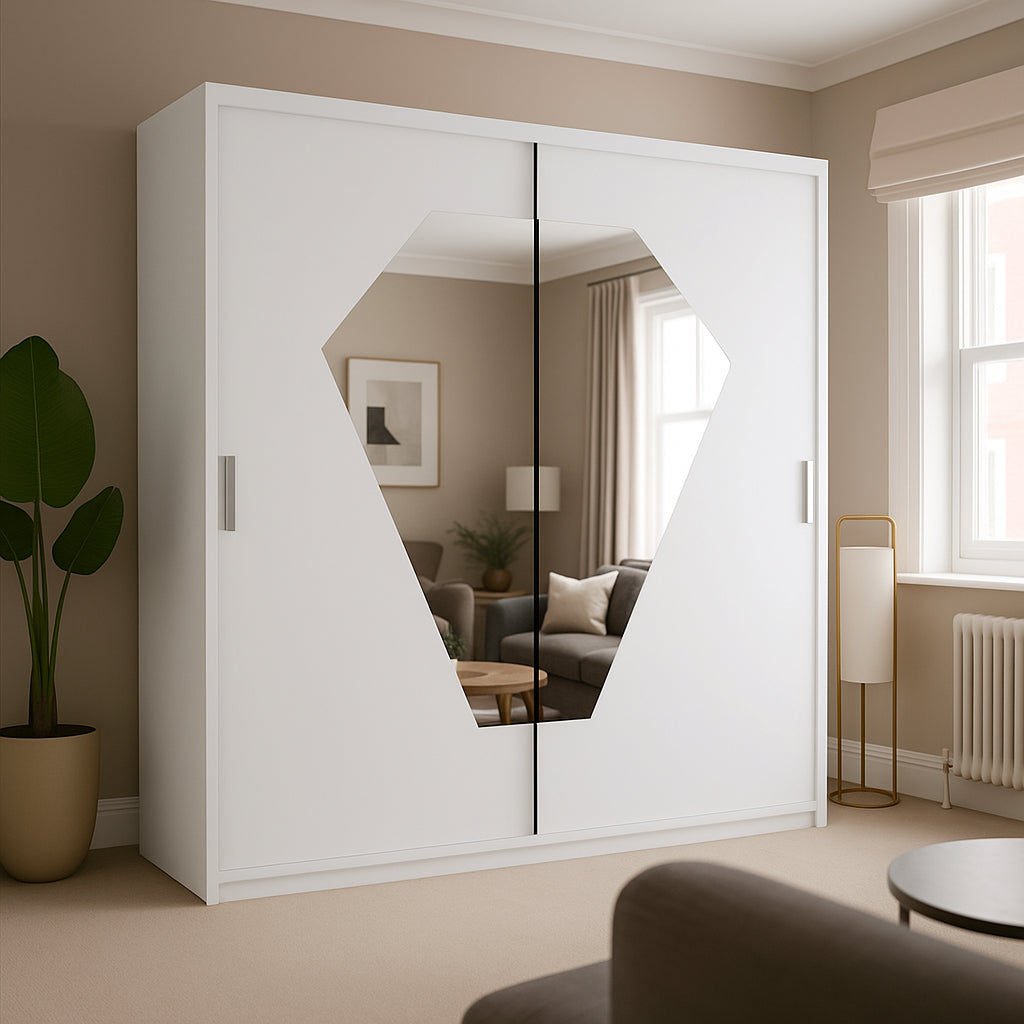 Crystal 2 Doors Sliding Wardrobe